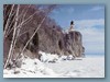 Faro con la neve