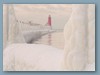 Faro nella neve